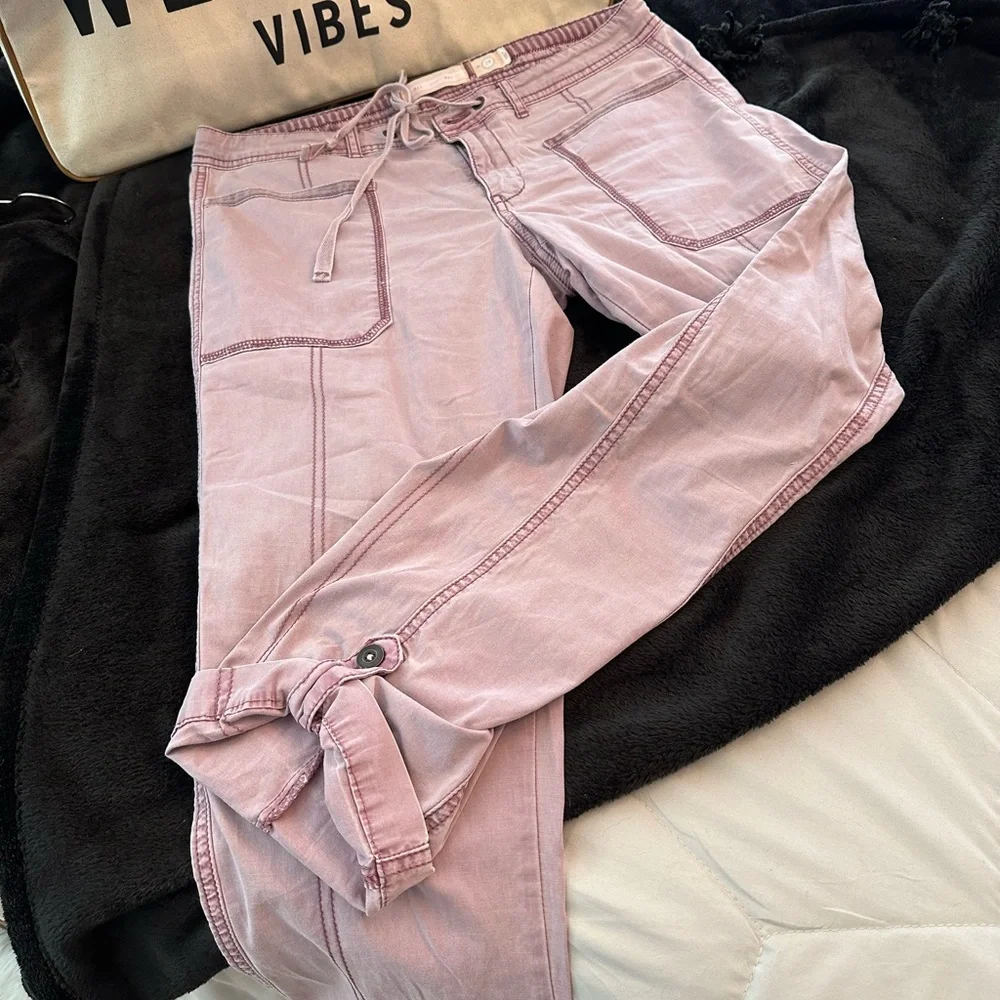Brand: Hei Hei Size 28 pink washed cargo pants - Picture 2 of 5